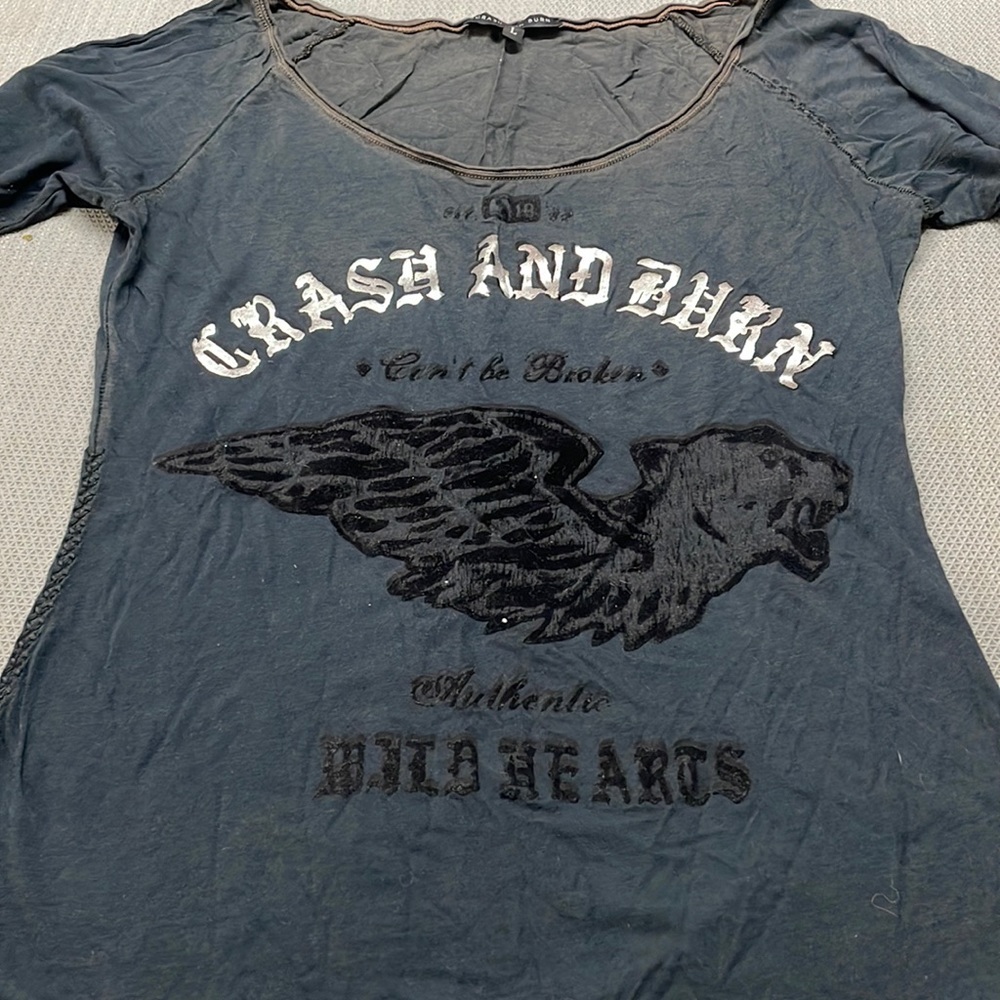 Crash and Burn t shirt